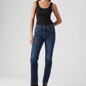 Levi’s 501 ORIGINAL FIT DARK WASH BUTTON FLY JEANS W25 L30
